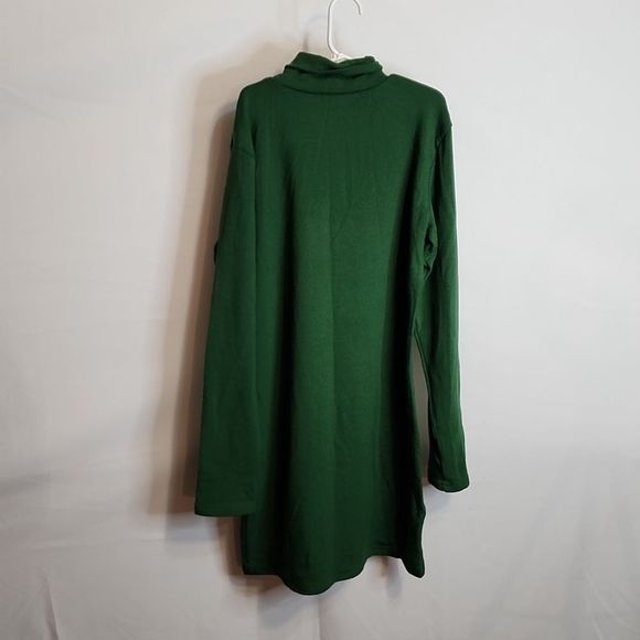 NWT Green Turtleneck Dress - Picture 4 of 6